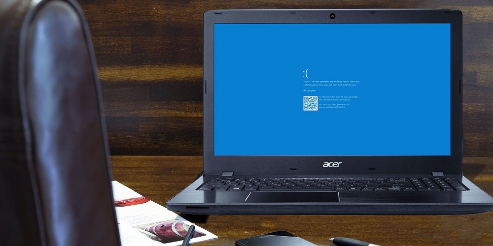 ¿Qué significa la pantalla azul en un portátil?