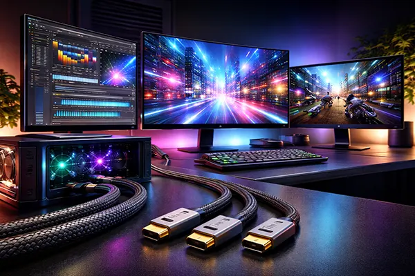 High resolution monitor setup